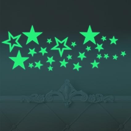 Fly Spray 星夜光创意夜光墙贴夜光装饰可去除自粘乙烯基贴纸荧光diy 天花板婴儿托儿所房儿童卧室 家居 亚马逊中国