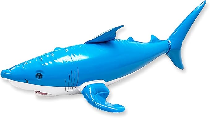 jet creations an-sharky 充气鲨鱼装饰,长 60.