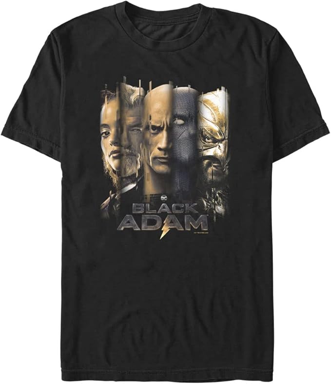 dc comics 高大黑色 adam the cast 男士上衣短袖 t 恤