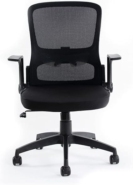 Iris Plaza 爱丽思办公椅扶手桌椅网眼电脑椅椅子向上翻转式升降锁定背面腰靠aroc 61bk 黑色 亚马逊中国 办公用品