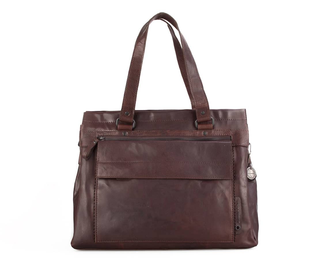 Spikes&Sparrow Women's Yosemite Laptop Shoulder Bag, Dark Brown, Dark Brown