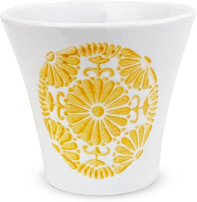 玻璃杯 支持微波炉 波佐见烧 日本制造 ( 酒 冷酒 小菜 花纹 130毫升