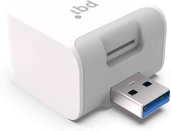 Pqi 支持iphone Android 两用充电自动备份读卡器icube Icube Mfi认证无需电脑usb3 1 Icb Wh 价格报价图片评测多少钱