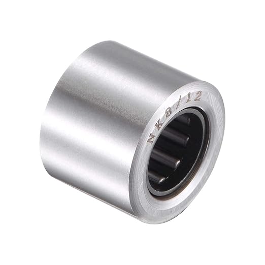 uxcell nk8/12 针滚柱轴承 8 毫米 x 15 毫米 x 12 毫米 铬钢开口端
