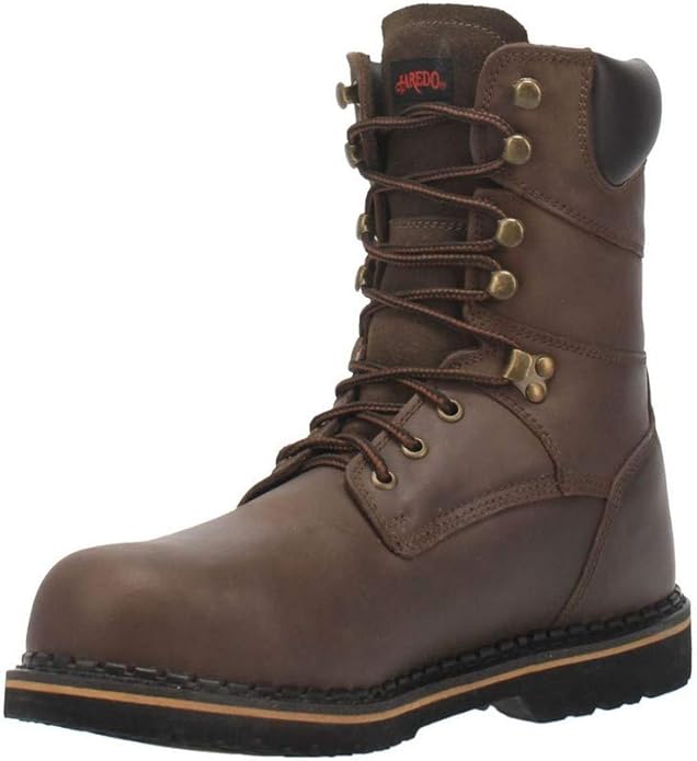 laredo 男式链 8 英寸软鞋头工装靴 工业