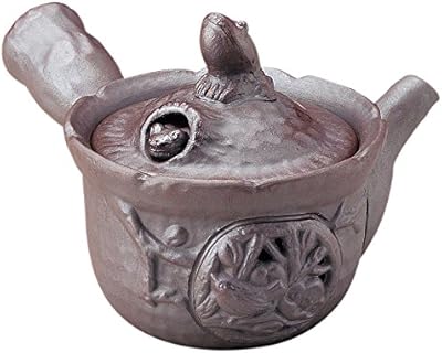 santo 三陶 万古烧 茶壶 青蛙 14208 1号