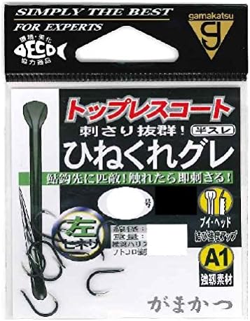 Gamakatsu(Gamakatsu) A1 人型鱼钩(左旋钮) 4号鱼钩: 亚马逊中国: 运动