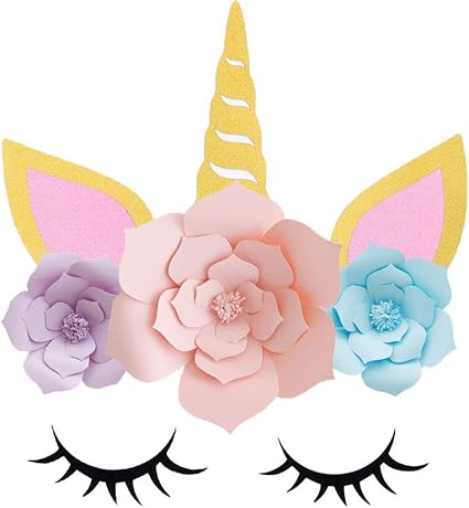 LHKSER Unicorn 派对用品和装饰背景适合女孩生日聚会宝宝派对派对- DIY 