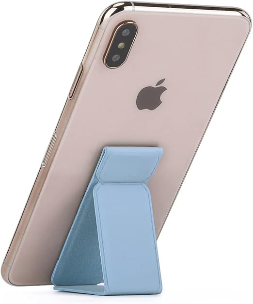 qllq 可折叠隐形可伸缩手机支架 可折叠支架 适用于大多数手机 浅蓝色