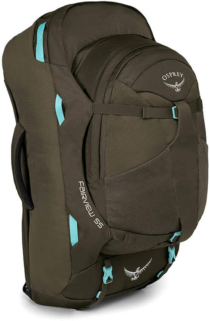 osprey fairview 55 女士旅行背包,misty grey,小号/中号 : 亚马逊