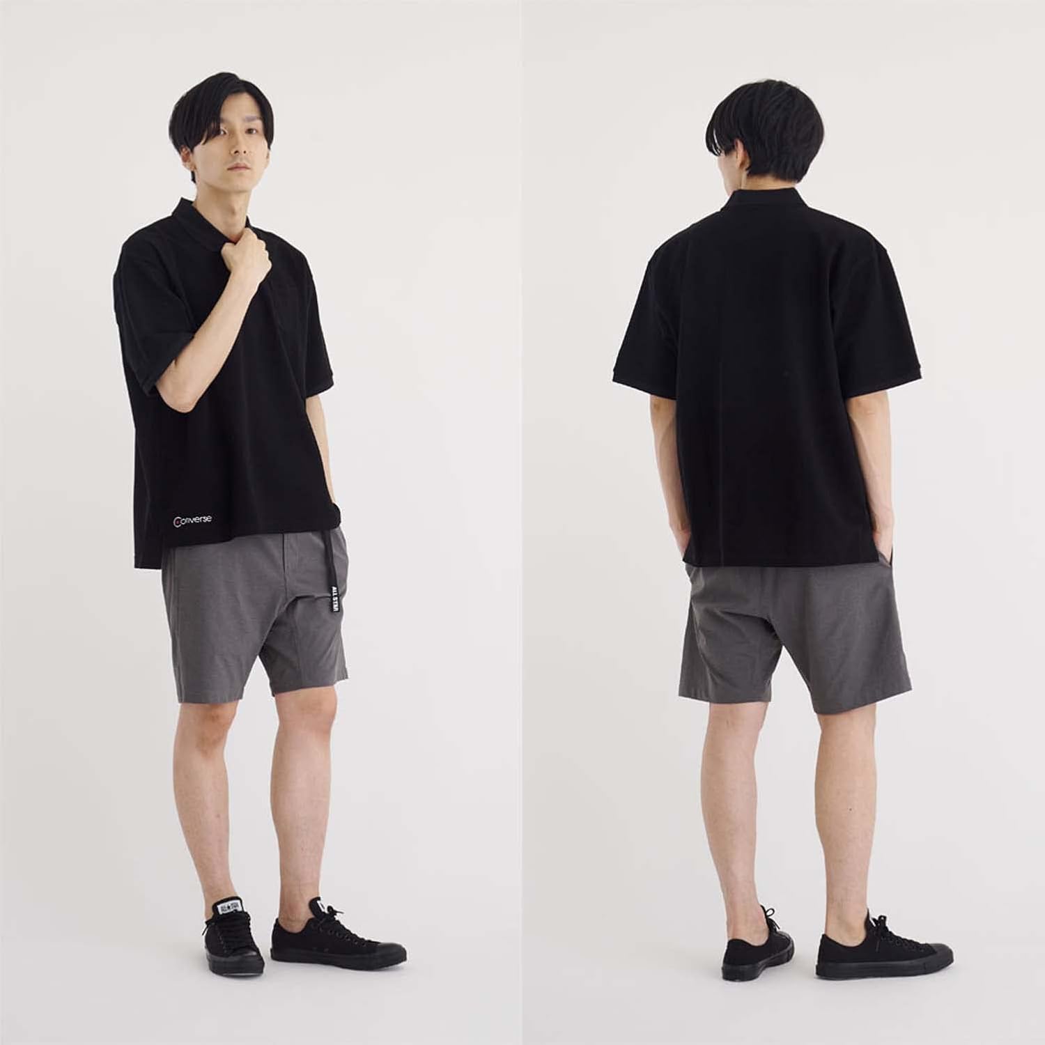 converse 匡威 五分裤 短裤 弹力 吸汗 速干 uv ca221883 男士