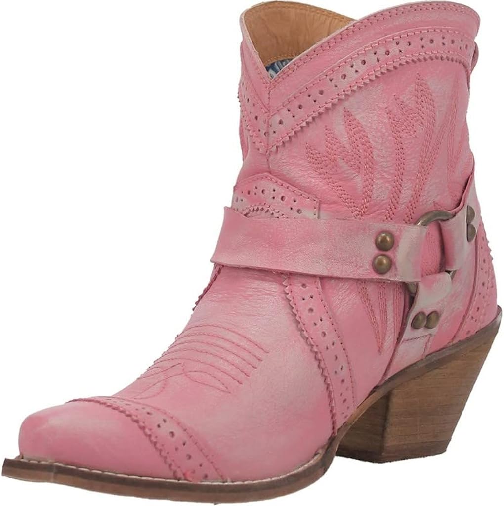 dingo 女式 gummy bear 尖头靴及踝中跟 2-3 英寸(约 5.1-7.