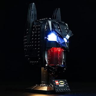 乐高蝙蝠侠 cowl led 灯套装,乐高dc 蝙蝠侠 cowl 76182 积木模型