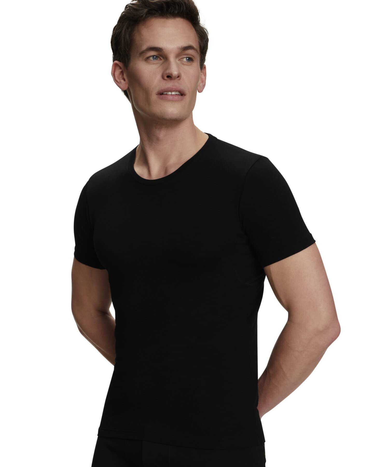 FALKE Men's everyday underwear Round neck T-shirt Short sleeve shirt Cotton Black White More color Comfortable undershirt humidity adjustment Breathable quick drying round neck 1 piece