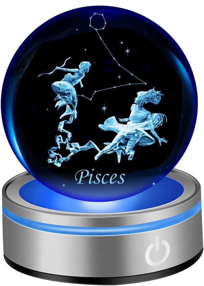 ifolaina 3d 星座水晶球 3.15 英寸(约 8.