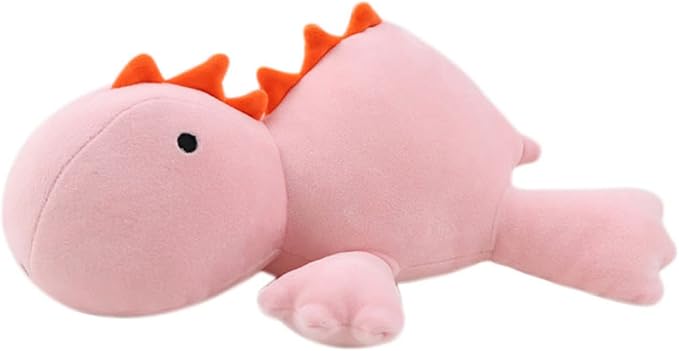 3 磅加重恐龙毛绒玩具,恐龙加重毛绒动物填充减压抱枕(粉色恐龙 26