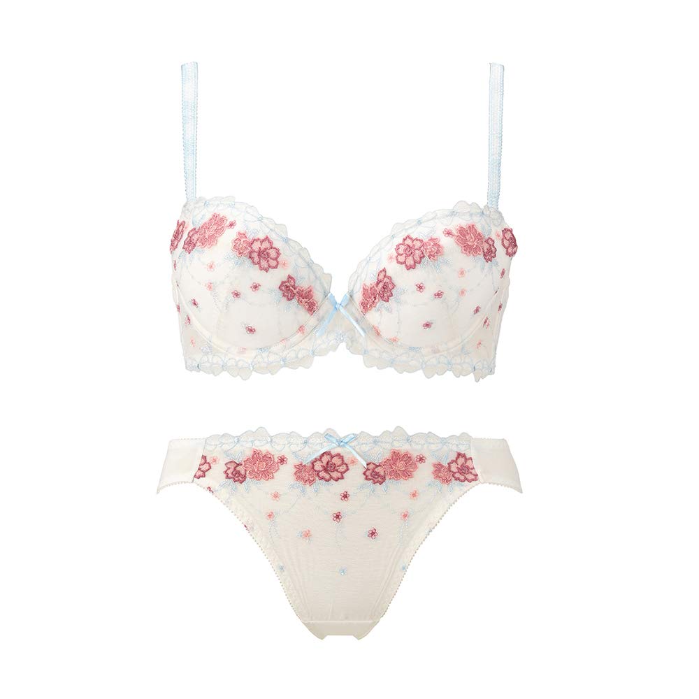 [ト リ ン プ] コ ス メ テ ィ ッ ク ス タ イ ル リ ボ ン ス カ ラ ー ブ ラ & シ ョ ー ツ セ ッ ト G4 - CS01WHUSET - 01 A9A レ デ ィ ー ス