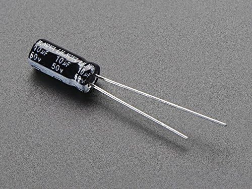 adafruit 10uf 50v 电解电容器 - 10 个装 [ada2195]