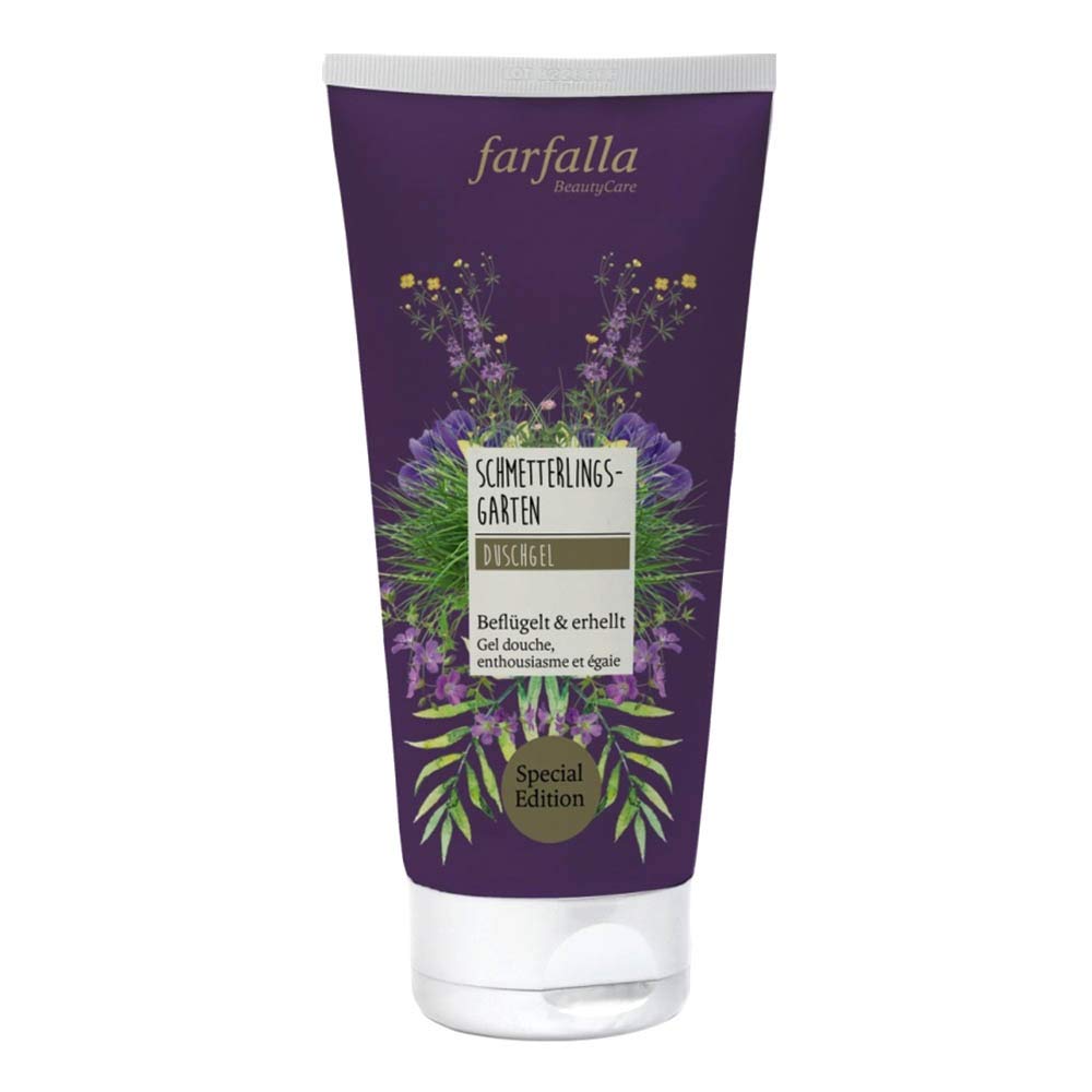 farfalla Butterfly Garden Shower Gel - * Certified Natural Cosmetics NaTrue - Contains Essential Oils (x 00 ml)