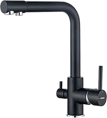 Grifema G4003b 三合一厨房混合水龙头净水器 带两个出水口 黑色 3 8 De Pulgada 亚马逊中国 其他
