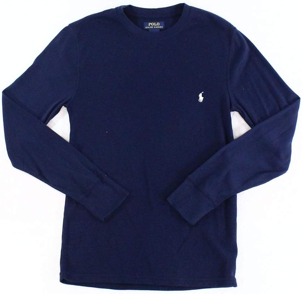 polo ralph lauren 保罗拉夫劳伦男式折叠波纹混合媒体长袖圆领