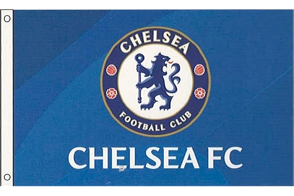 切尔西足球俱乐部 - 5 英尺 x 3 英尺 crest 旗帜 - 正品 epl