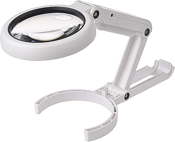 meichoon 放大镜玻璃台灯,5x/8x 可折叠放大灯 usb 供电,带 8 个 led