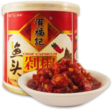 贺福记 湖南特产 鱼头红剁椒 200g 湘菜剁椒鱼头必备佐料