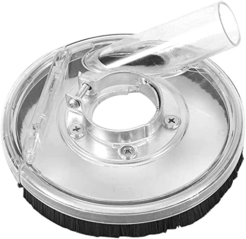 角磨机用防尘罩,80~125 毫米透明 pc 研磨防尘罩,带金属夹,用于混凝土