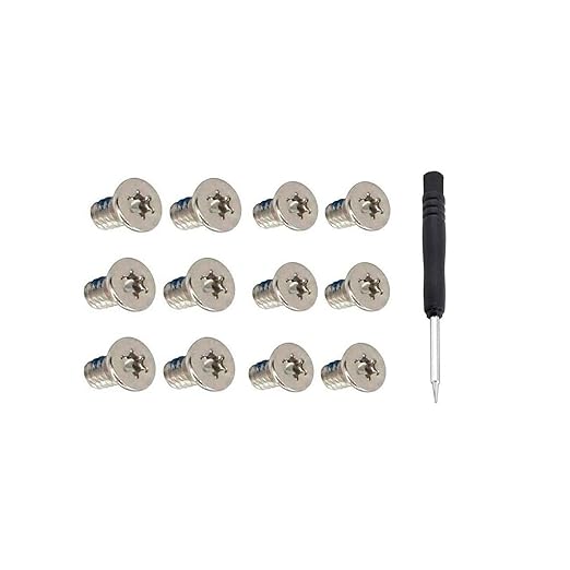 12 件螺丝 m2x3mm   工具 torx t5 替换底壳盖螺丝套适用于戴尔 xps