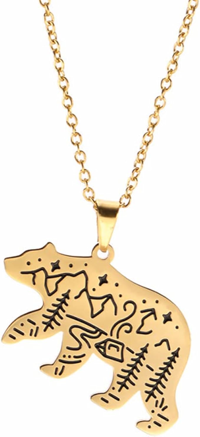 banchelle 熊吊坠熊项链,适合女孩的青少年生日礼物