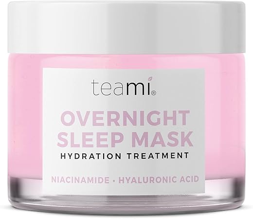 Teami 夜间面膜 纯素 夜用面膜 面膜 面部保湿霜和保湿面膜含烟酰胺和维生素c 夜间发光面膜护肤品 亚马逊中国 美容化妆