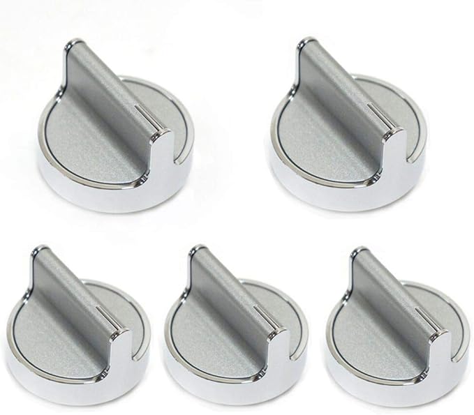 (5 件装)whirlpool 不锈钢旋钮 wpw10594481 ap6023301 新款