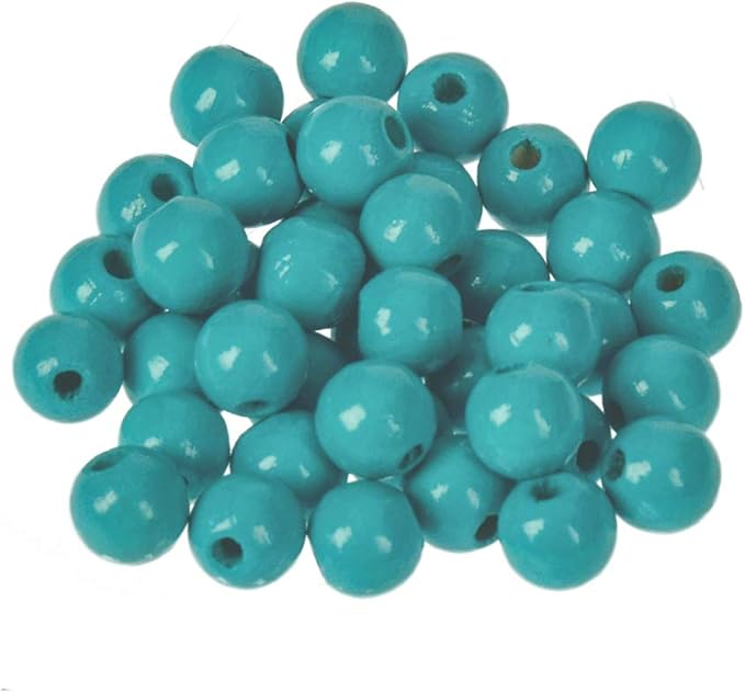 efco 1400654 8 毫米 80 件木制珠孔,蓝*