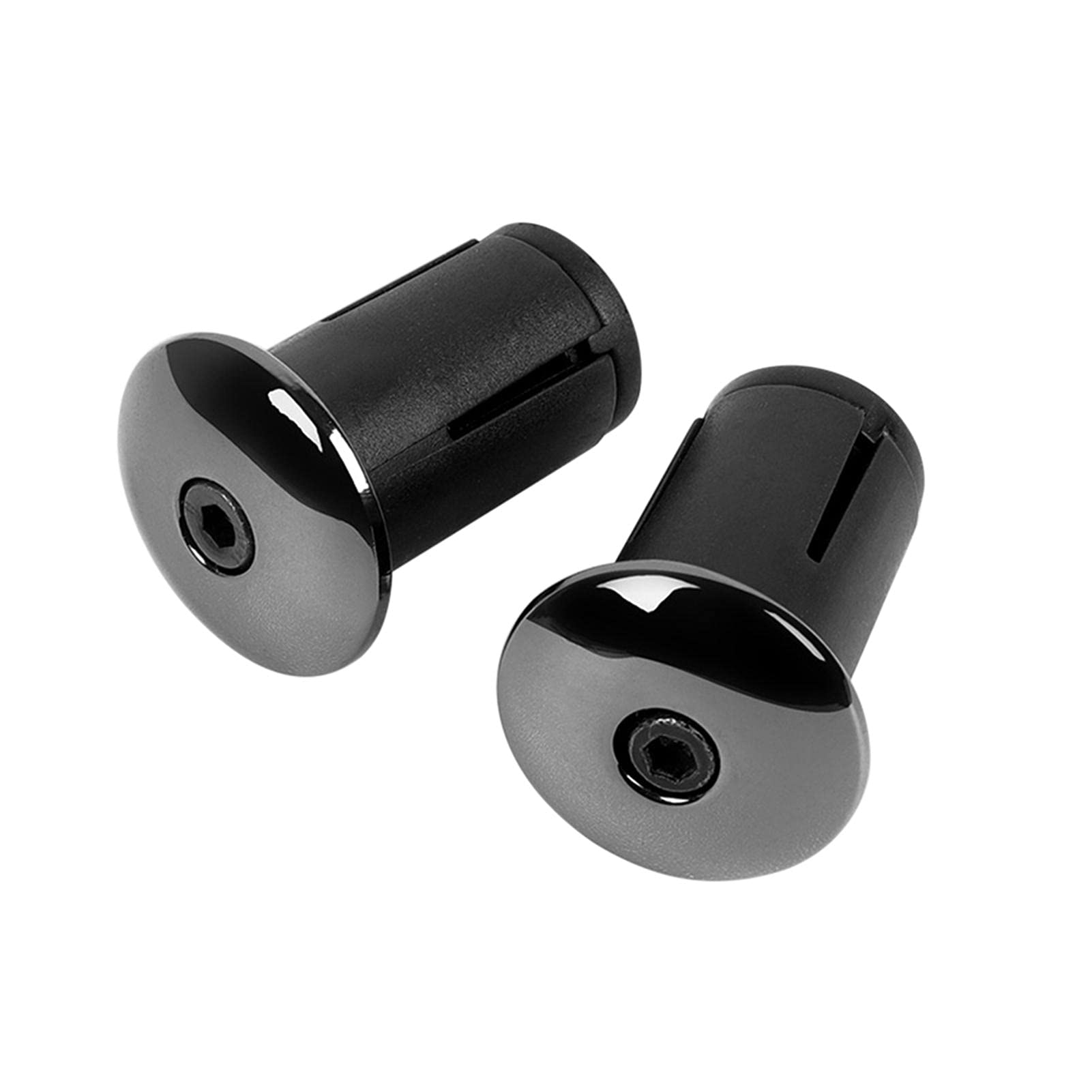JIANWEI on bicycle handle plug, aluminum alloy handlebar end plug, universal styling cap, handlebar plug very suitable for road bike/mountain bike /BMX/ mountain bike (black)