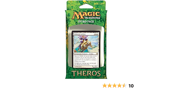 Magic The Gathering Mtg Theros 简介包 Nyx Theme Deck 含2 个增高包 白色 天使拱 玩具 亚马逊中国
