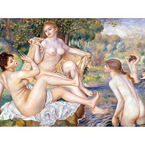Renoir French The Large Bathers Frameless wall art print poster Home decor Premium