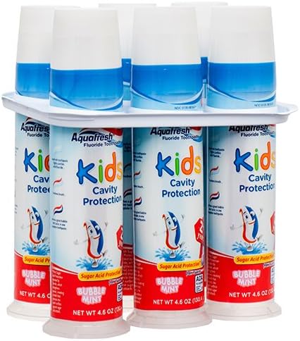 aquafresh 儿童蛀牙保护牙膏 4.2 盎司(约 130.4 克)(6 件装)