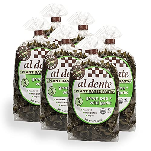 al dente plant based pasta green pea   wild garlic, 8 ounce