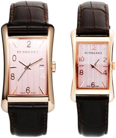 burberry 巴宝莉 手表时尚玫瑰金情侣对表 bu3000/bu3001