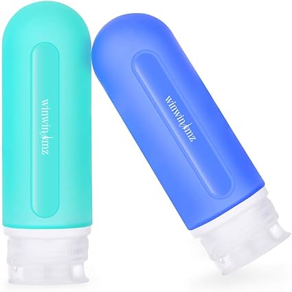 迷你旅行瓶套装防漏硅胶旅行瓶挤压瓶容器适用于化妆品容器洗发水乳液调味料 亚马逊中国 美容化妆