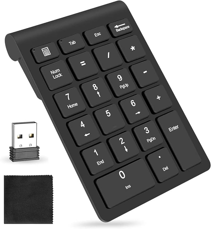 4 ghz 便携式财务会计数字键盘扩展 10 键适用于笔记本电脑台式机