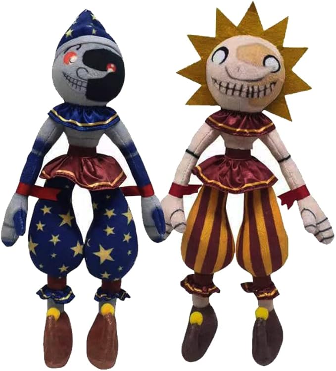 fnaf *漏洞毛绒玩具套装,太阳和月亮毛绒玩具套装礼品(太阳和月亮)