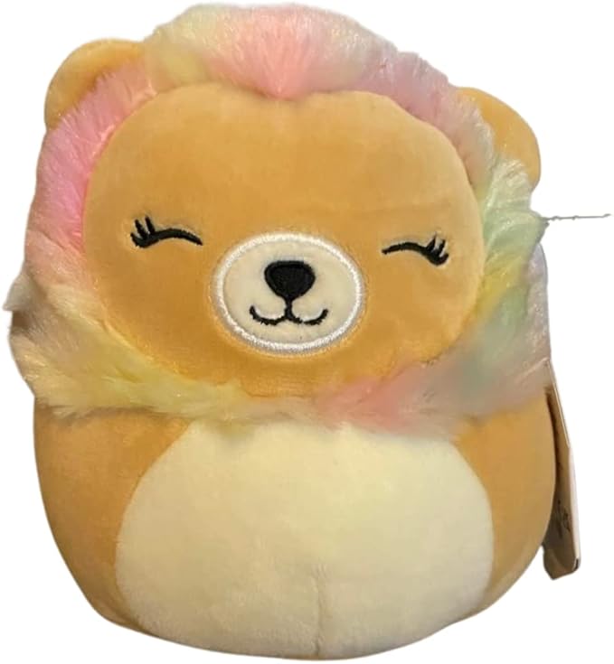 squishmallows 官方 kellytoy 5 英寸柔软毛绒柔软玩具动物(lianne