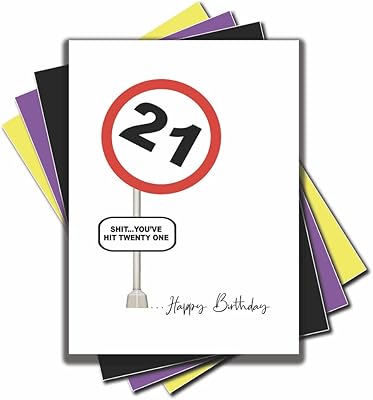 jesting jackass 趣味 21 岁生日卡 shit youve hit twenty one 有趣