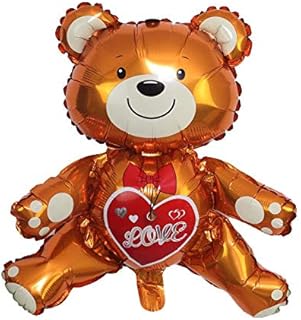 3 件小熊气球泰迪熊爱心气球 30 英寸(约 76.