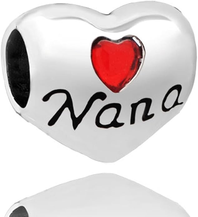 lilyjewelry nana you are special heart charm beads for snake