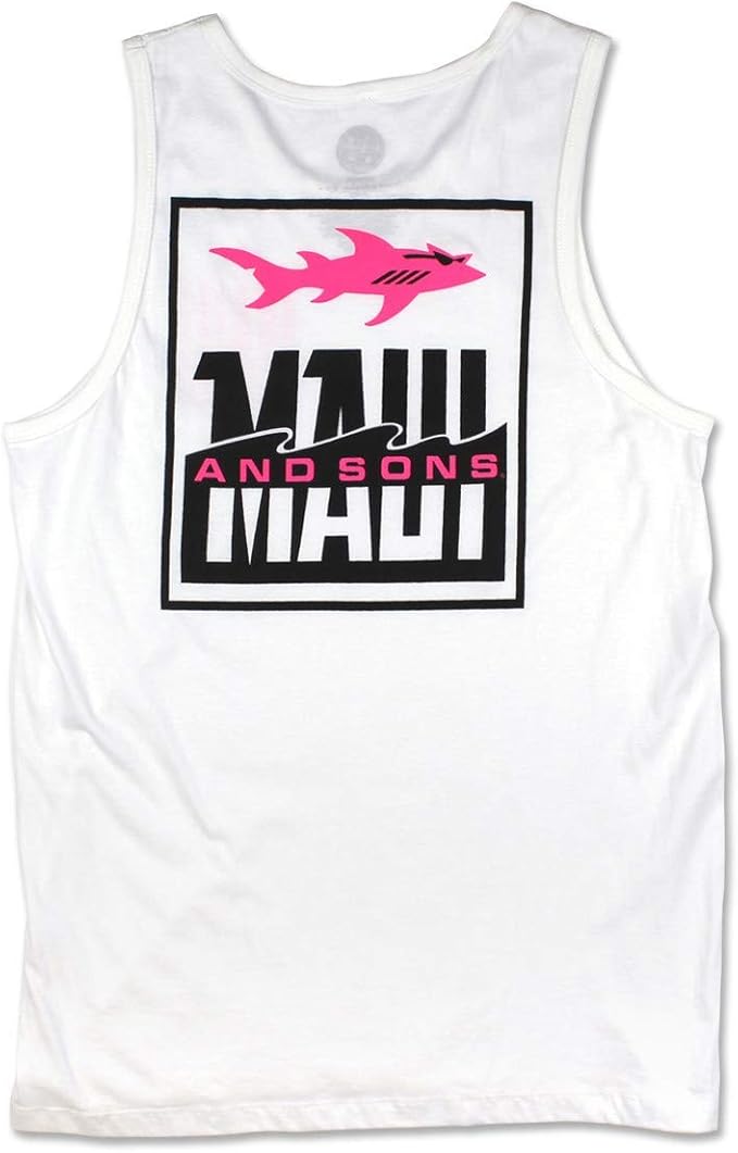 maui &amp; sons fish out of water 男士背心,白色