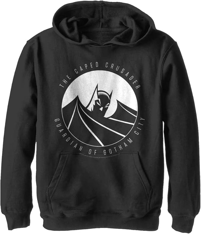 warnerbros儿童蝙蝠侠斗篷十字军青年套头连帽衫