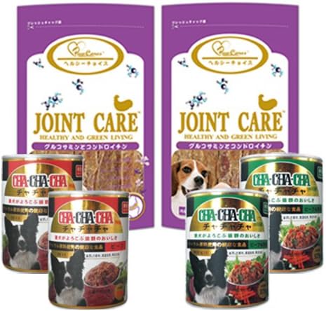柏可心pawcares 宠物狗 全犬用零食 食品 6合1保护关节组合 6件特惠装 日本chachacha香烩牛肉罐头375g X 2 日本chachacha蔬菜牛肉罐头375g X 2 柏可心鸡肉关节护理75g X 2包 亚马逊中国 宠物用品